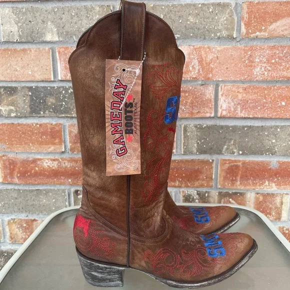 SMU Mustangs Gameday Cowboy Boots - Picture 8 of 8